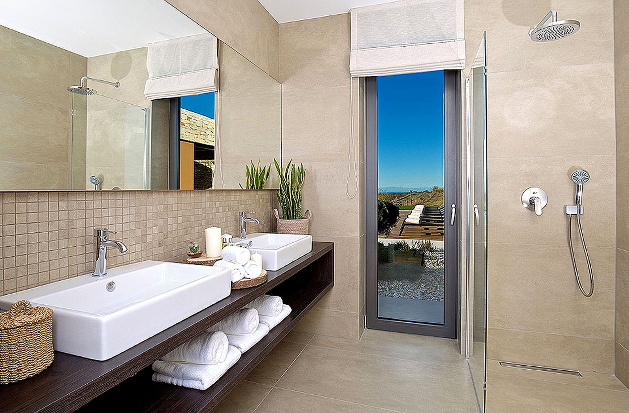 Dusche in Villa Vigneto in Istrien